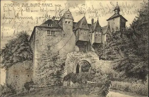 Ranis Burg Ranis Eingang / Ranis /Saale-Orla-Kreis LKR