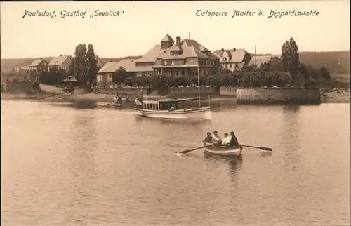 Paulsdorf Dippoldiswalde Gasthof Seeblick Boote Talsperre Malter / Dippoldiswalde /Saechsische Schweiz-Osterzgebirge LKR