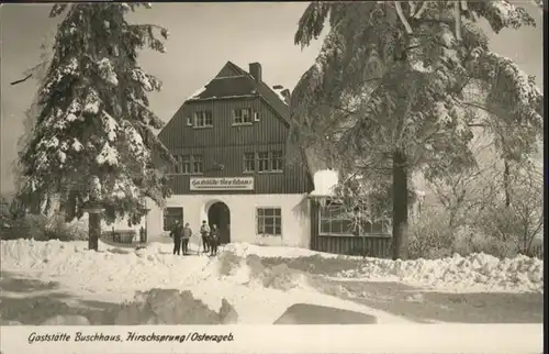 Hirschsprung Gaststaette Buschhaus / Altenberg /Saechsische Schweiz-Osterzgebirge LKR