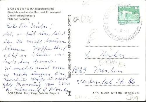 Baerenburg Sachsen  / Altenberg /Saechsische Schweiz-Osterzgebirge LKR