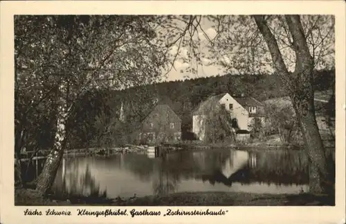Kleingiesshuebel Gasthaus Zschirnsteinbaude / Reinhardtsdorf-Schoena /Saechsische Schweiz-Osterzgebirge LKR