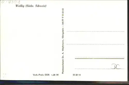 Weissig Struppen  / Struppen /Saechsische Schweiz-Osterzgebirge LKR