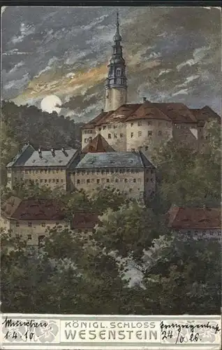 Weesenstein Schloss  / Mueglitztal /Saechsische Schweiz-Osterzgebirge LKR