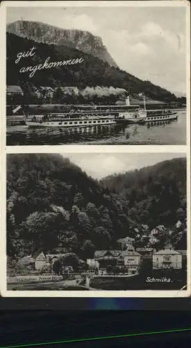 Schmilka Schiff / Bad Schandau /Saechsische Schweiz-Osterzgebirge LKR