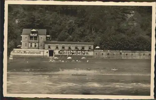 Wehlen Sachsen Fremdenhof Elbschloesschen / Wehlen /Saechsische Schweiz-Osterzgebirge LKR