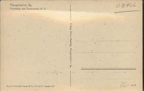 Neugersdorf Sachsen Turnhalle  Turnverein *