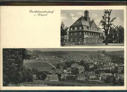 Burkhardtsdorf Burkhardtsdorf Rathaus Siedlung * / Burkhardtsdorf /Erzgebirgskreis LKR
