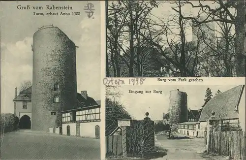 wq69975 Rabenstein Flaeming Burg Rabenstein Turm Kategorie. Rabenstein Flaeming Alte Ansichtskarten