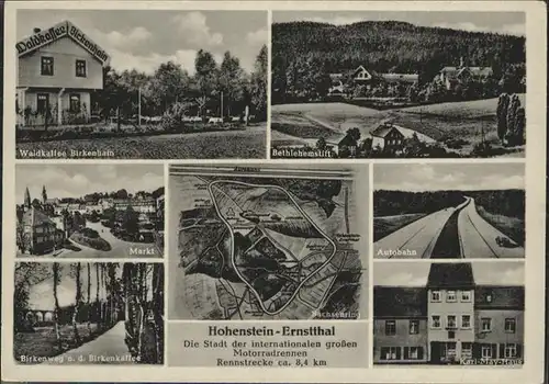 Hohenstein-Ernstthal Waldkaffee Birkenhain Bethlehemstift Autobahn Karl May Haus  *