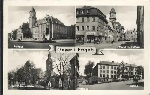 Geyer Rathaus Markt At Laurentius Kirche Schule x