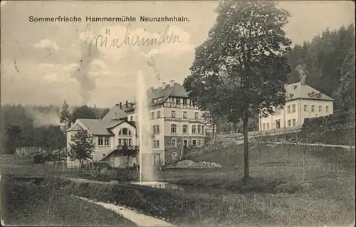 Neunzehnhain Hammermuehle / Lengefeld Erzgebirge /Erzgebirgskreis LKR