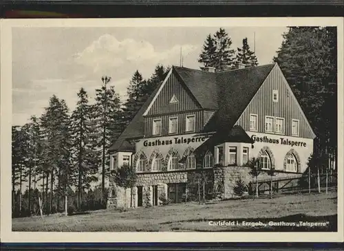 Carlsfeld Erzgebirge Gasthaus Talsperre x