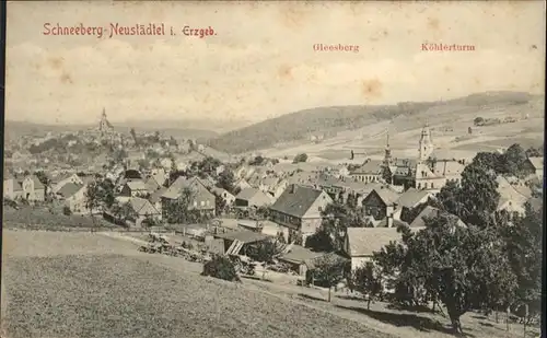 Neustaedtel Sachsen Schneeberg Gleesberg Erzgebirge Koehlerturm *