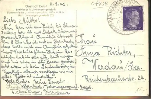 Steinbach Johanngeorgenstadt  x