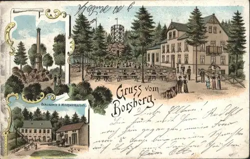 Borsberg Schoenfeld-Weissig oekonomie Milchwirtschaft Litho x