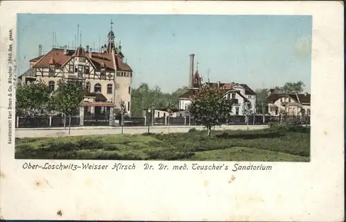 Weisser Hirsch Weisser Hirsch Loschwitz Dr. Teuscher Sanatorium  x / Dresden /Dresden Stadtkreis