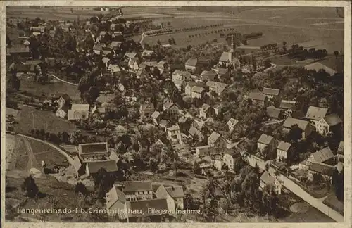 Langenreinsdorf Crimmitschau Fliegeraufnahme *