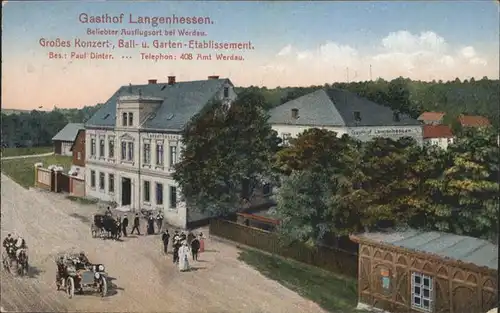 Langenhessen Werdau Sachsen Gasthof *