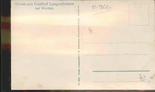 Langenhessen Werdau Sachsen Gasthof *