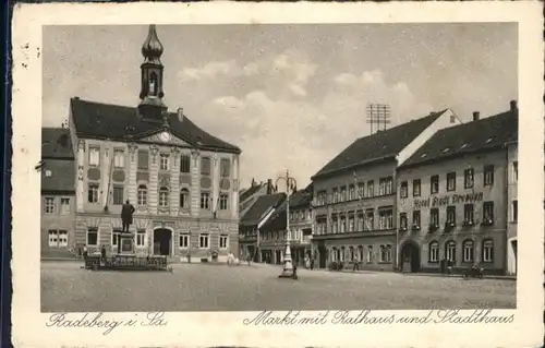 Radeberg Sachsen Markt Rathaus Stadthaus x