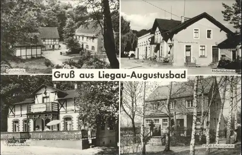 Liegau-Augustusbad Grundmuehle Forellenschaenke Roedertalschaenke x