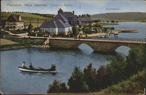 Paulsdorf Dippoldiswalde Haus Seeblick Talsperre Malter Sperrmauer x