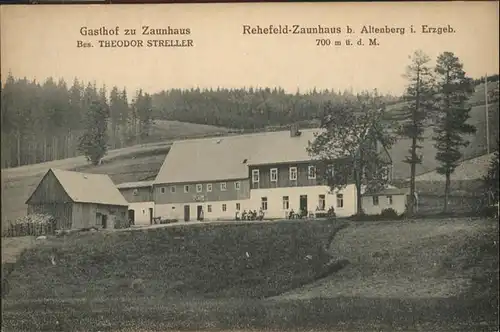 Rehefeld-Zaunhaus Rehefeld-Zaunhaus Gasthof zu Zaunhaus * / Altenberg /Saechsische Schweiz-Osterzgebirge LKR