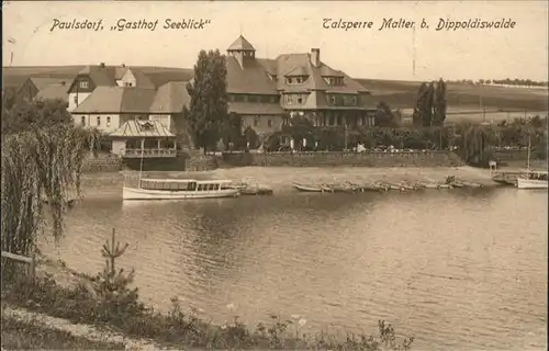 Paulsdorf Dippoldiswalde Gasthof Seeblick Talsperre Malter x