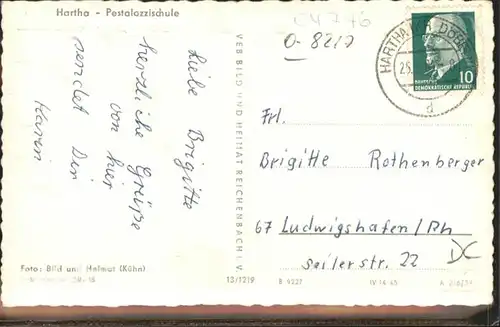 Hartha Doebeln Pestalozzischule / Hartha Doebeln /Mittelsachsen LKR