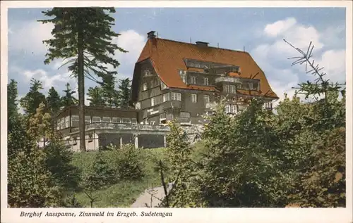 Zinnwald-Georgenfeld Berghof Ausspanne Sudetengau *