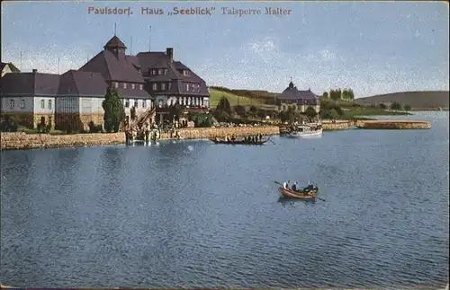 Paulsdorf Dippoldiswalde Haus Seeblick Talsperre Malter *