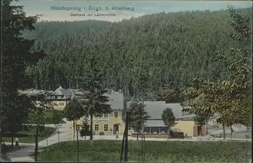 Hirschsprung Hirschsprung Erzgebirge Altenberg Gasthaus zur Ladenmuehle x / Altenberg /Saechsische Schweiz-Osterzgebirge LKR