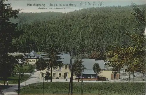 Hirschsprung Hirschsprung Erzgebirge Altenberg Gasthaus zur Ladenmuehle x / Altenberg /Saechsische Schweiz-Osterzgebirge LKR