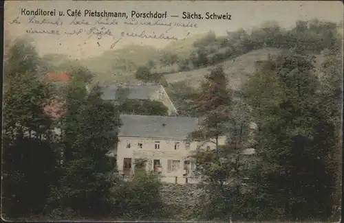 Porschdorf Porschdorf Konditorei Cafe Pietschmann x / Porschdorf /Saechsische Schweiz-Osterzgebirge LKR