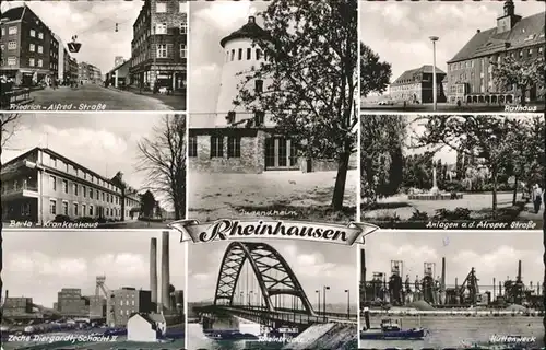 Rheinhausen Hochemmerich Berta Krankenhaus Friedrich Alfred Strasse Rheinbruecke Huettenwerk Rathaus  x