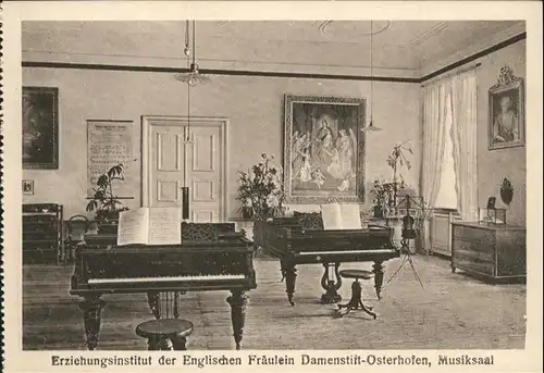 Osterhofen Niederbayern Erziehungsinstitut Musiksaal *