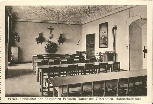 Osterhofen Niederbayern Erziehungsinstitut Handarbeitssaal *