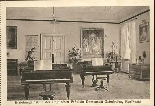Osterhofen Niederbayern Erziehungsinstitut Musiksaal *