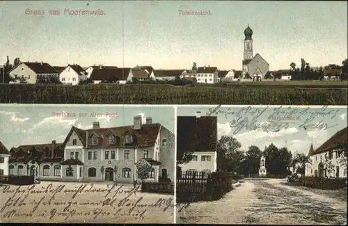 Moorenweis Gasthaus zur alten Post Mariensaeule x