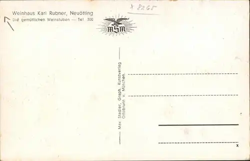 Neuoetting Weinhaus Weingrosshandlung Karl Rubner