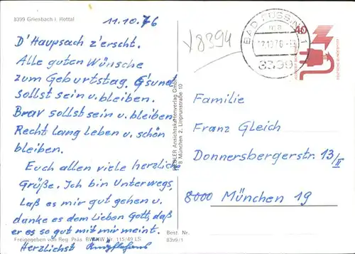 Griesbach Rottal Fliegeraufnahme 