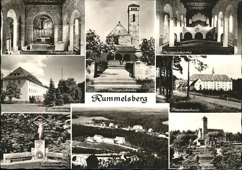 Rummelsberg Philippus Kirche Kinderheim Feierabendhaus Gedaechtnisskreuz