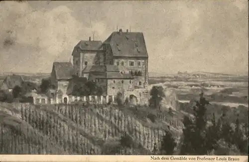 Spalt Jugenderholungsheim Burg Wernfels nach einem Gemaelde von Professor Louis Braun x