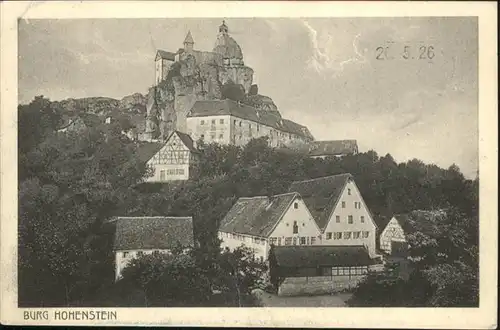 Hohenstein Kirchensittenbach Burg Hohenstein