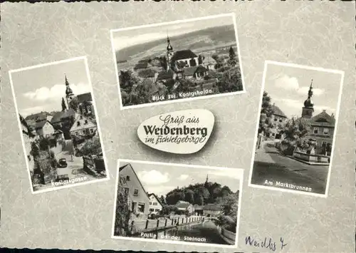 Weidenberg Koenigsheide Marktbrunnen Kantongasse / Weidenberg /Bayreuth LKR