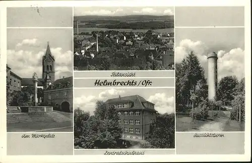 Helmbrechts Marktplatz Aussichtsturm Zentralschulhaus