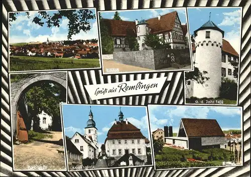 Remlingen Unterfranken Schloss Marktplatz 