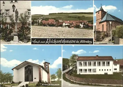 Reichartshausen Amorbach Kirche Schulhaus