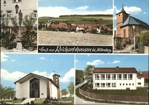 Reichartshausen Amorbach Kirche Schulhaus