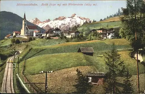 Reith Seefeld Tirol Mittenwaldbahn Wetterstein / Reith bei Seefeld /Innsbruck